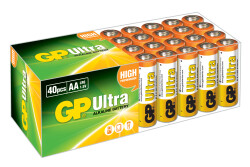 Gp LR6 AA Boy Ultra Alkalin Kalem Pil 40'lı Paket GP15AU-2B40 - GP