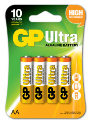 Gp LR6 AA Boy Ultra Alkalin Kalem Pil 4'lü Paket GP15AU-U4 - GP