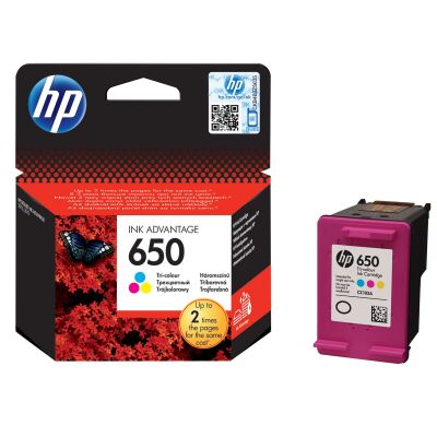 HP 650 Color Renkli Kartuş CZ102AE - 1
