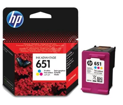 HP 651 Color Renkli Kartuş C2P11AE - 1