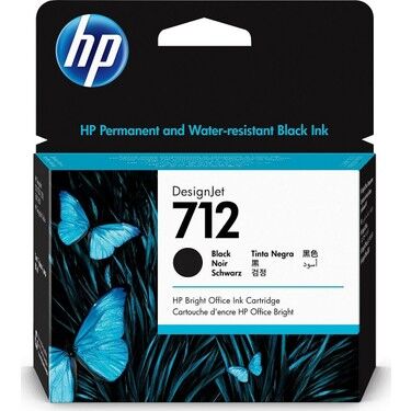 HP 712 Black Siyah 80ML Plotter Kartuşu 3ED71A - 1