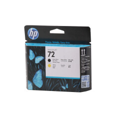 HP C9384A 72 Matte Black-Yellow Mat Siyah-Sarı Baskı Kafası C9384A - HP