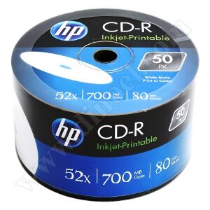 Hp CD-R 700MB-80min Printable 50li Shrink - 1
