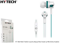 Hytech HY-X06 Mobil Telefon Uyumlu Beyaz-Mavi Kulaklık - HYTECH