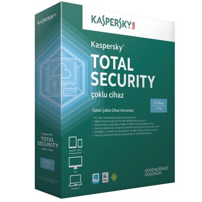 Kaspersky Total Security 3 Kullanıcı 1 Yıl - 1