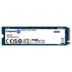 Kingston 500GB NV2 SNV2S-500G 3500-2100MB-s PCIe NVMe M.2 SSD Disk - 1