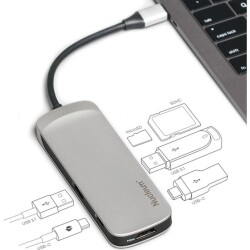 Kingston Nucleum Macbook HDMI+ USB 3.1 + USB-C + MicroSD + USB 3.1 + USB-C Apple Dönüştürücü - KINGSTON