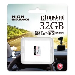 Kingston SDCE-32GB 32GB microSDHC Endurance 95R-30W C10 A1 UHS-I Card Only Hafıza Kartı - 2