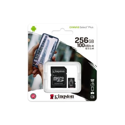 Kingston SDCS2-256GB 256GB micSDXC Canvas Select Plus 100R A1 C10 Card + ADP Hafıza Kartı - 2