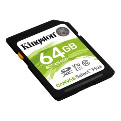 Kingston SDS2-64GB 64GB SDXC Canvas Select Plus 100R C10 UHS-I U1 V10 Hafıza Kartı - 1