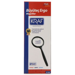 KRAF BÜYÜTEÇ ERGO 50MM 6X 313G - 2