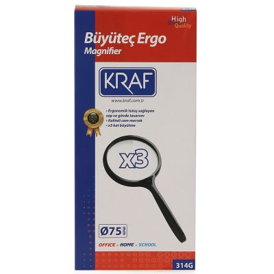 KRAF BÜYÜTEÇ ERGO 75MM 3x 314G - 2