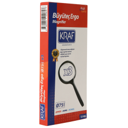 KRAF BÜYÜTEÇ ERGO 75MM 3X 314G - 3