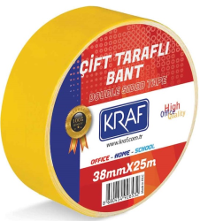 KRAF ÇİFT TARAFLI BANT 38MMX25M 2538G - Kraf