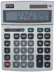 KRAF HESAP MAKİNESİ MASAÜSTÜ 12 HANE HM-160 - Kraf