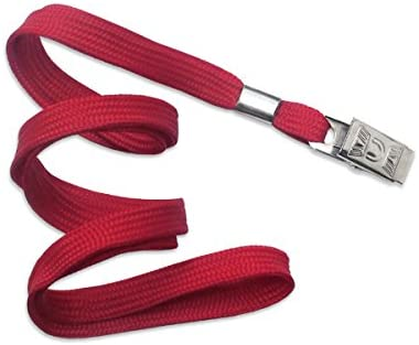 KRAF KART ASKI İPİ METAL KLİPS KIRMIZI 50 Lİ 510G - 1