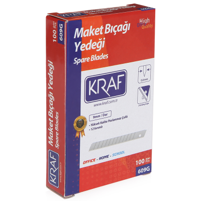KRAF MAKET BIÇAĞI YEDEĞİ DAR 100 LÜ 609G - 1