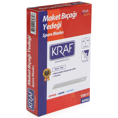 KRAF MAKET BIÇAĞI YEDEĞİ DAR 100 LÜ 609G - 4