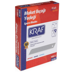 KRAF MAKET BIÇAĞI YEDEĞİ GENİŞ 100 LÜ 618G - Kraf