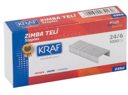 KRAF ZIMBA TELİ 24/6 BEYAZ 1000 Lİ 235G - Kraf