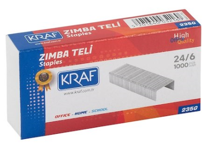 KRAF ZIMBA TELİ 24/6 BEYAZ 1000 Lİ 235G - 1