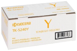 Kyocera TK-5240Y Yellow Sarı Orjinal Fotokopi Toneri Ecosys M5526cdn-5526cdw P5026cdn-5026cdw 3.000 - KYOCERA