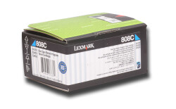 Lexmark 80C80C0 1.000 Sayfa Cyan Mavi Toner CX310-410-510 808C - LEXMARK