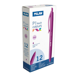 MILAN 176550212 P1 TOUCH MOR TÜKENMEZ KALEM - 12ADET - MILAN