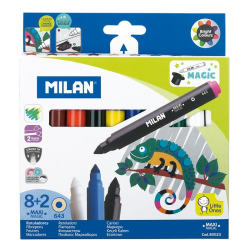 MILAN 80023 MAXI JUMBO SİHİRLİ KEÇELİ KALEM - 10 LU - 2