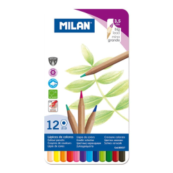 MILAN 80057 COLOURS METAL KURU BOYA KALEMİ - 12 Lİ - MILAN