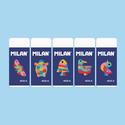 MILAN CMM4020A SENTETİK SİLGİ - 20ADET - 3