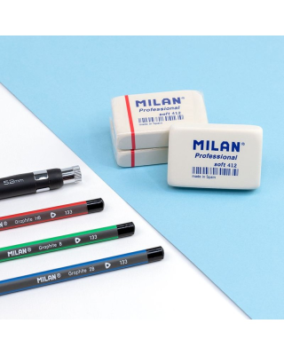 MILAN CMM412CF SENTETİK SİLGİ - 12ADET - 5