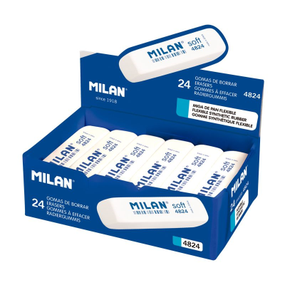 MILAN CNM4824 ESNEK SENTETİK SİLGİ - 24ADET - 2