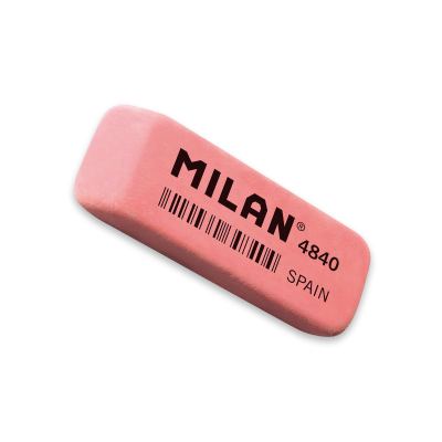 MILAN CNM4840 ESNEK SENTETİK SİLGİ - PEMBE - 40ADET - 1