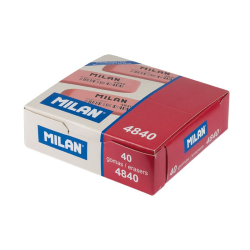 MILAN CNM4840 ESNEK SENTETİK SİLGİ - PEMBE - 40ADET - 2