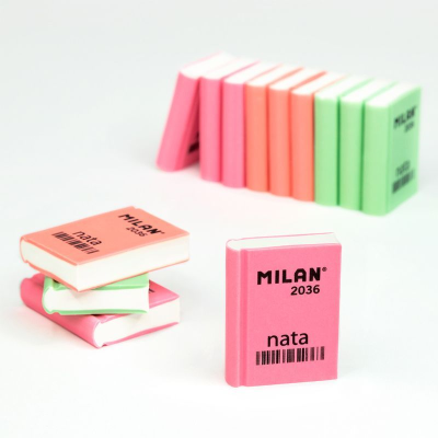 MILAN CPM2036 NATA® KİTAP ŞEKLİNDE PLASTİK SİLGİ - 36ADET - 4
