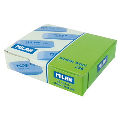 MILAN CPM236 NATA® PLASTİK SİLGİ(ASORTİ) - 36ADET - 1