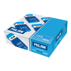 MILAN CPM7024B NATA® PLASTİK MAVİ SİLGİ(SINAV) - 24ADET - MILAN