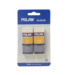 MILAN NATA 5020 EXTRA YUMUŞAK SANATSAL SİLGİ BLİSTER - 2Lİ - MILAN