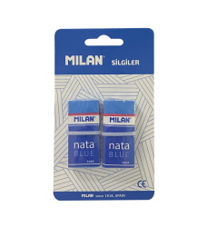 MILAN NATA BLUE 7024B SİLGİ BLİSTER - 2Lİ - MILAN