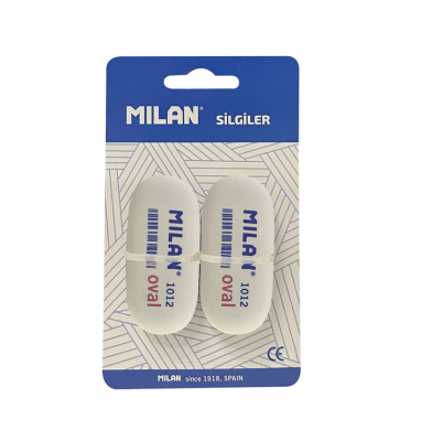 MILAN OVAL 1012 SİLGİ BLİSTER - 2Lİ - 3