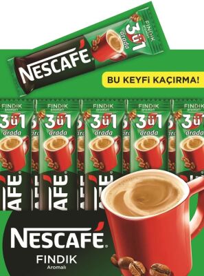 Nestle Nescafe 3ü1 Arada Fındıklı 48 Adet 17G Leia Hazelnut 12515292 - 1
