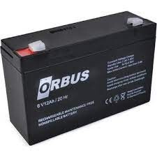 Orbus Orb-6v 12Ah Bakımsız Kuru Akü 150-50-94mm 1.65kg - ORBUS