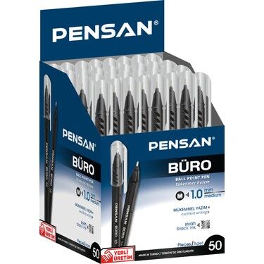 PENSAN 2270 TÜKENMEZ KALEM SİYAH + - 1