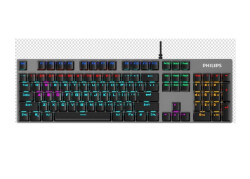 Philips SPK8404 Mekanik Gaming Oyuncu Klavyesi RGB LED IŞIK (Kablo Uzunluğu 1,60cm) Caps Lock Tuşu - 1