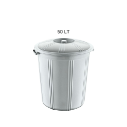 PLASTİK KAPAKLI ÇÖP KOVASI 50 LT - 