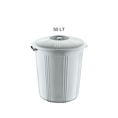 PLASTİK KAPAKLI ÇÖP KOVASI 50 LT - 1