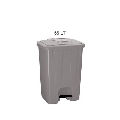 PLASTİK PEDALLI KONTEYNER 70 LT YEŞİL - 1