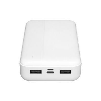 S-link P201 20.000mAh PRM Micro+Type-C+USB Beyaz Taşınabilir Pil Şarj Cihazı Powerbank - 2