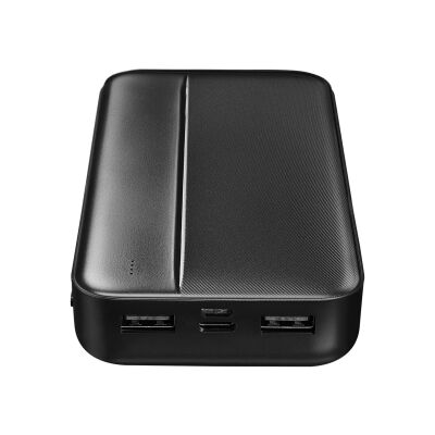 S-link P201 20.000mAh PRM Micro+Type-C+USB Siyah Taşınabilir Pil Şarj Cihazı Powerbank - 2
